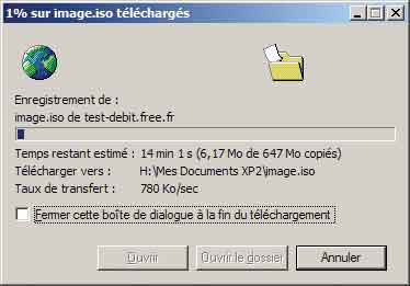 Tester son débit