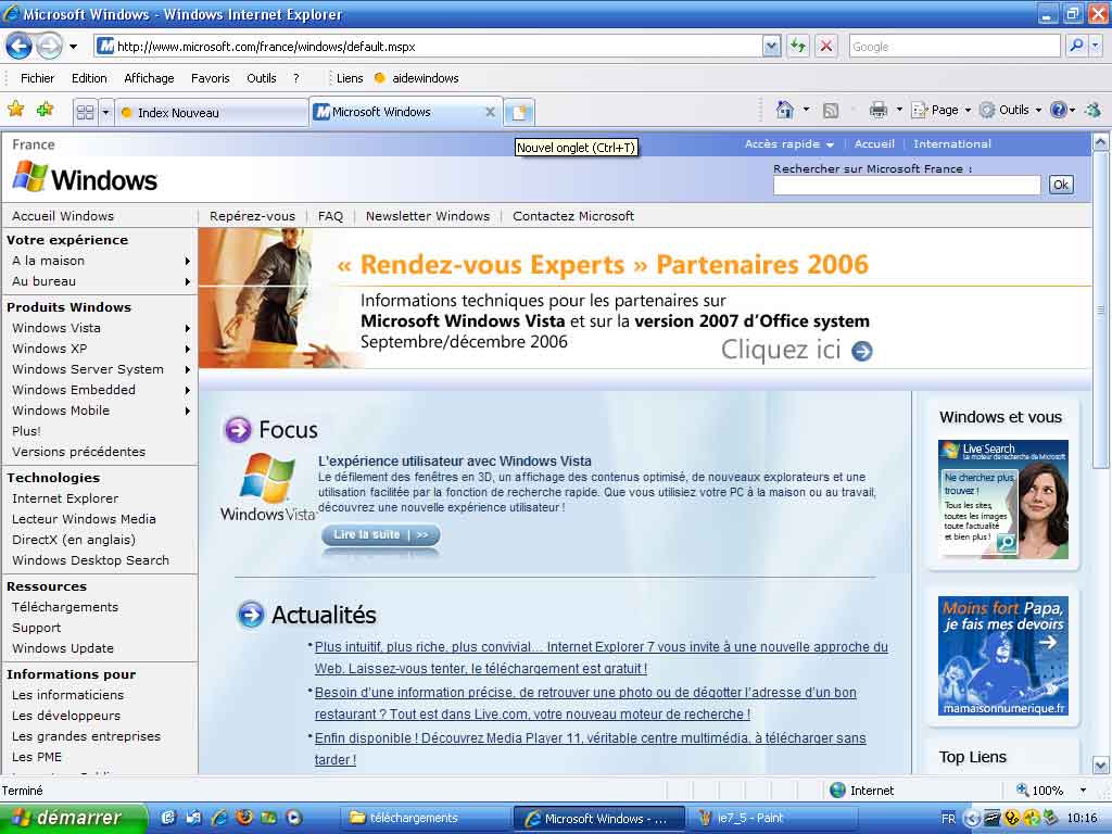 Internet Explorer 10 Description de l'éditeur