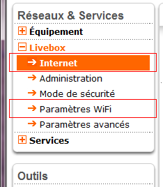 Livebox 2 : configuration