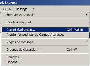 Carnet d'adresses