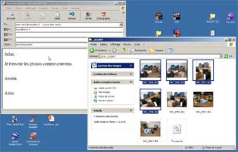 Insérer des photos en pièce jointe