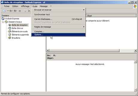 Outlook Express : Termin&eacute;