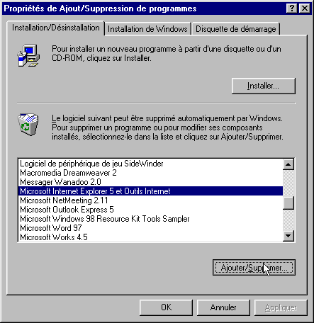 comment reparer windows 98