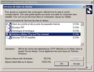 Activation de l'UPnP