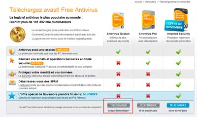 Avast - Téléchargement 1