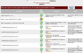 Affichage des résultats