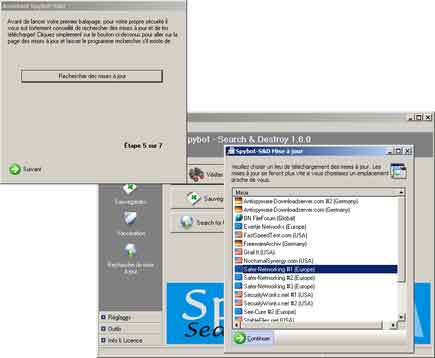 Première utilisation de SpyBot 4