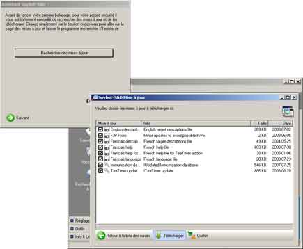 Première utilisation de SpyBot 5