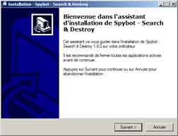 Installation de SpyBot