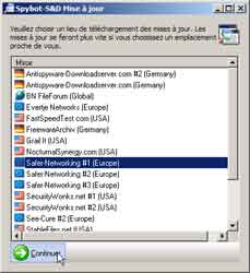 Mise à jour de SpyBot 1