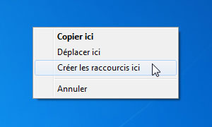Créer un raccourci