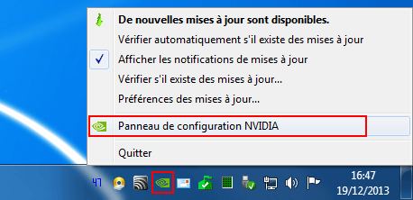 Zone de notification