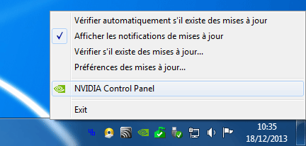Zone de notification