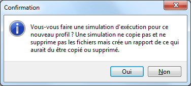 SyncBack : Simulation