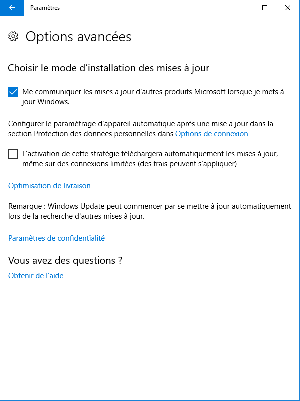 Windows 10 : mise à jour version Home
