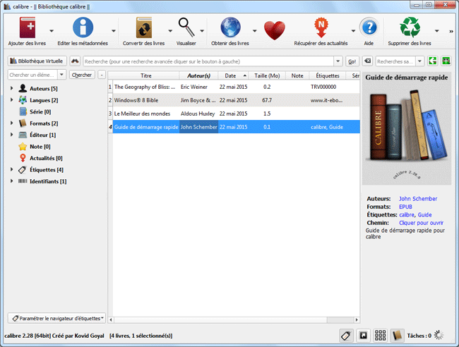 Calibre - Bibliotheque
