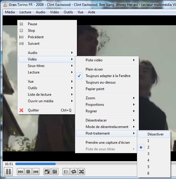 VLC : Post Traitement