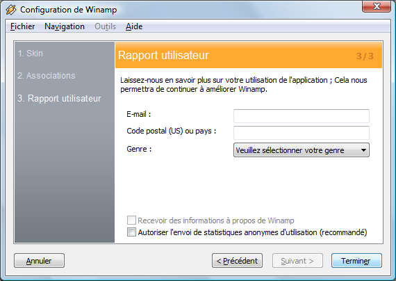 Winamp : Configuration 3