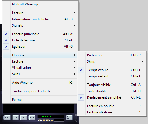 Winamp : Utilisation 1