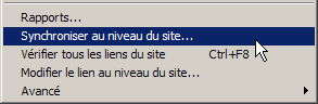 Synchroniser le site