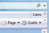 Les barres d'outils d'Internet Explorer 7