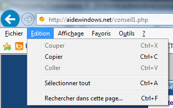 Rechercher dans la page