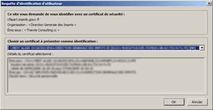 Certificat sous Firefox