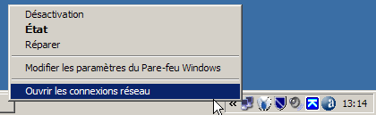 Ouvrir les connexions réseau