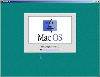Lancement de Mac OS 8 sous Basilisk
