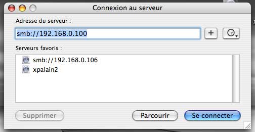 Mac OS X : adresse IP du PC
