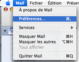 Mail, Préférences