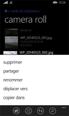 Windows Phone 8.1 : Fichiers