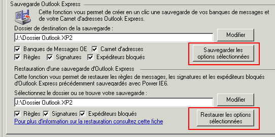 Sauvegarder ses messages avec PowerIE