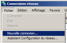 Nouvelle connexion