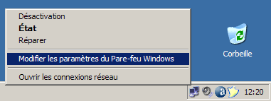 Modifier les paramètres du Pare-feu