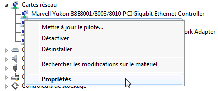 Réseau, Propriétés