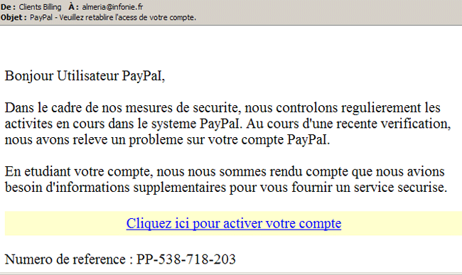 Phishing Paypal