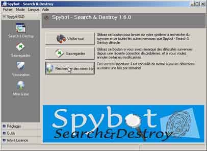 Mise à jour de SpyBot