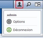 Synology DSM 4.1 : Déconnexion