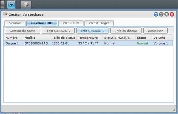 Synology DSM 3.1 : Gestion du stockage