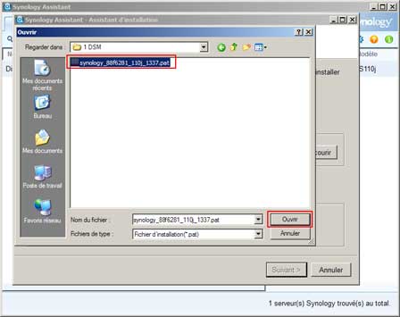 Installation Synology 3 : Ouvrir