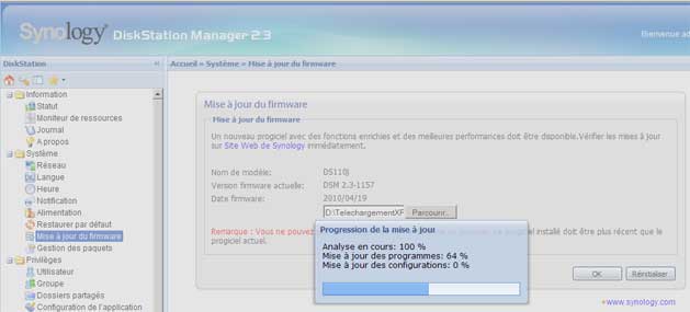 Mise à jour DSM 3 - 2