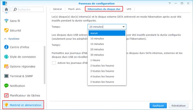 Synology - Hibernation