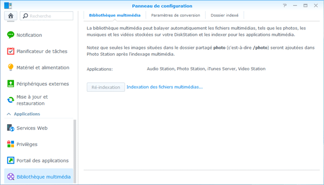 DSM5 - Indexation des fichiers multimédia