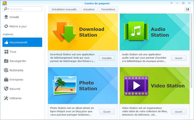 DSM5 - Installation des applications principales