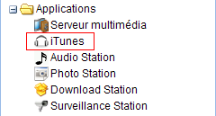 Menu Applications, iTunes