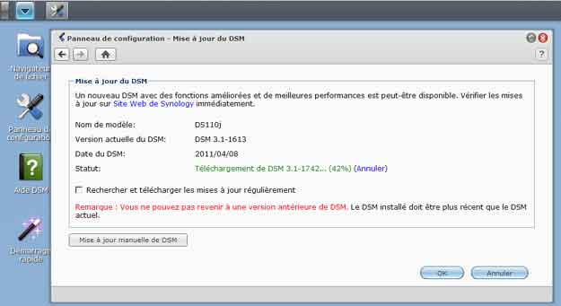 Téléchargement mise à jour