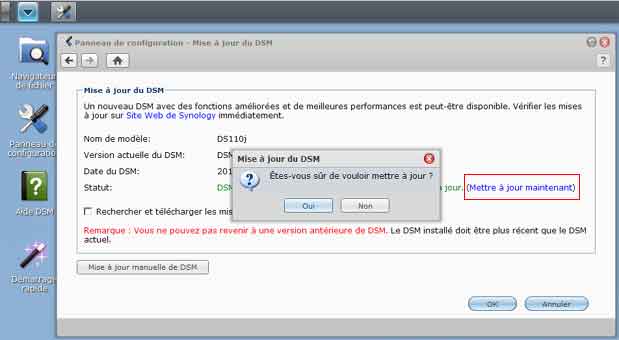 Téléchargement mise à jour