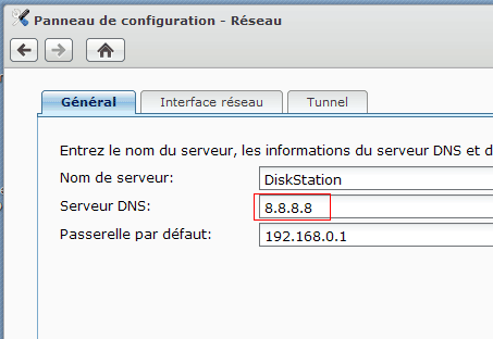 Problème de mise à jour : DNS