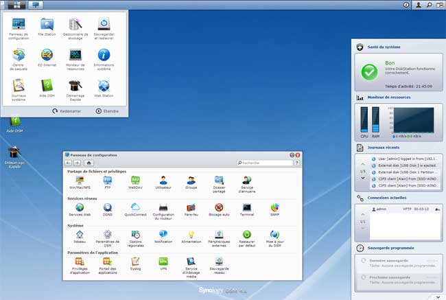 Synology 4.1 : Bureau